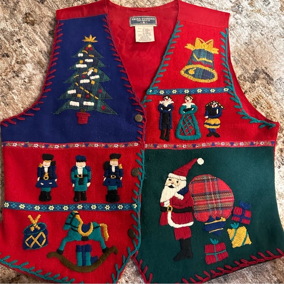 Erika Jackets & Blazers - Vintage Christmas Vest